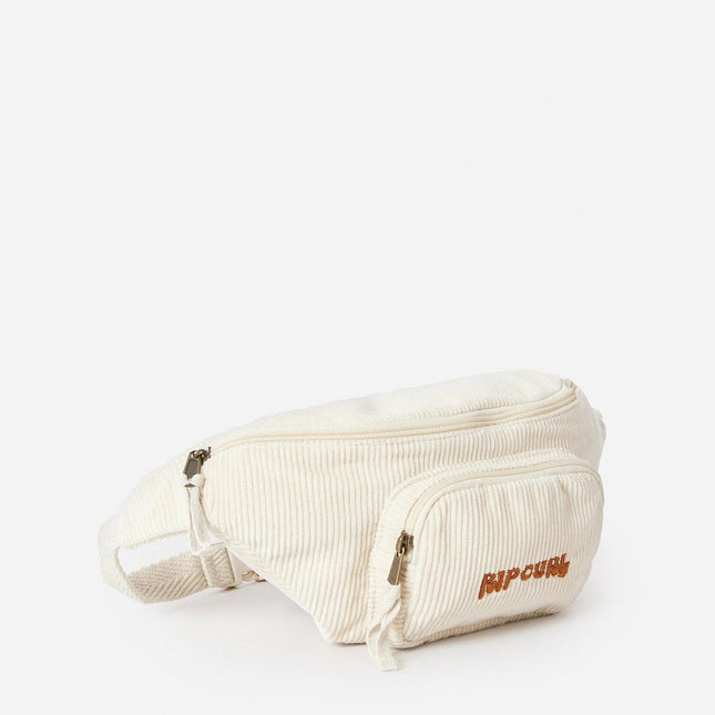 Rip Curl Nomad Cord Waist Bag Off White