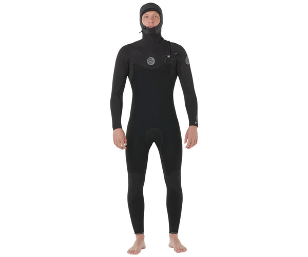 Rip Curl Men Flashbomb 6/4 Front Zip Hooded Black – Natural High Surfshop