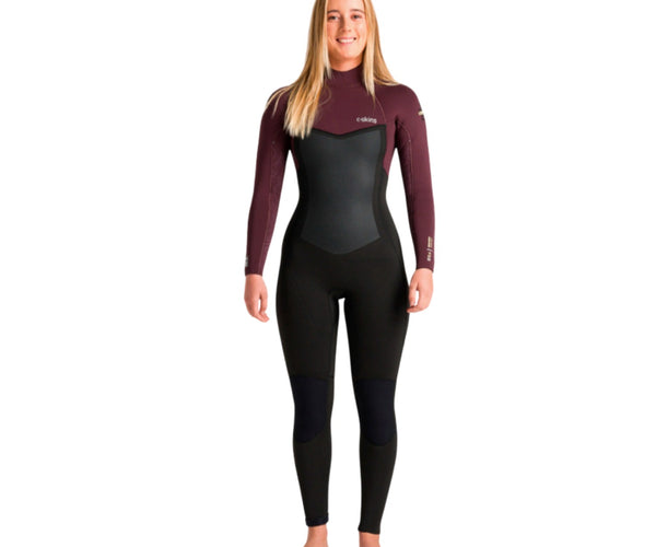 C-Skins NuWave Surflite 5/4/3 Womens Back Zip Steamer – Natural High Surfshop