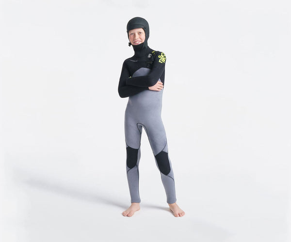 C-Skins Junior Session 5/4 Hood Chest Zip Steamer Black – Natural High Surfshop