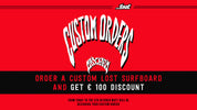 €100,- discount on a custom Lost Mayhem surfboard.