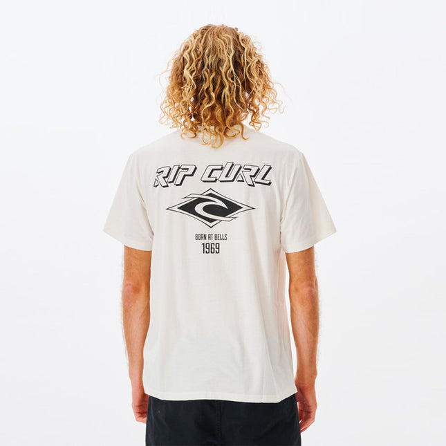 Rip Curl Fade Out Icon Tee  Bone