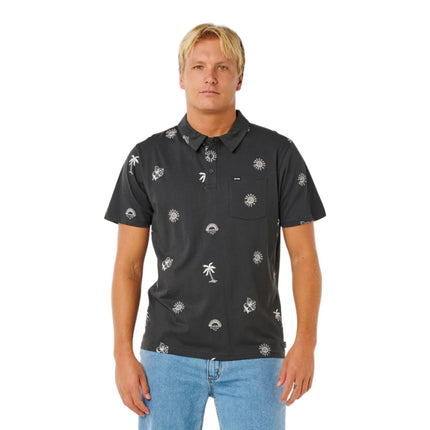 Rip Curl Sessions Polo Washed Black