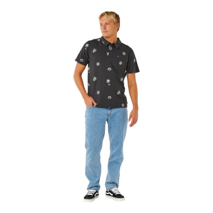 Rip Curl Sessions Polo Washed Black