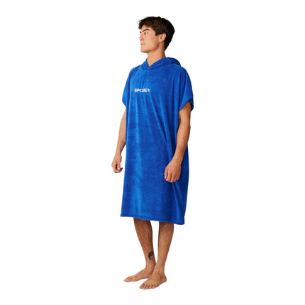 Rip Curl Brand Hooded Poncho Electric Cobalt