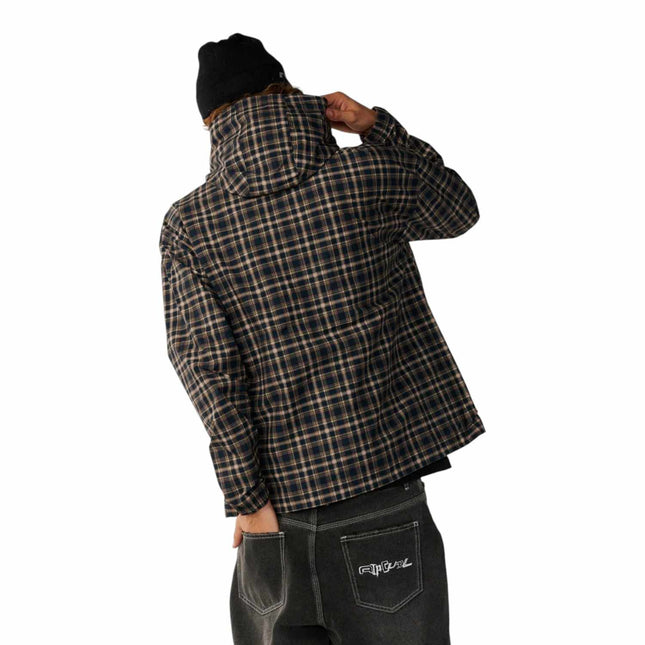 Rip Curl Archive Dwr Plaid Jacket Dark Navy