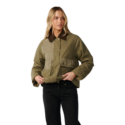 Rip Curl Bossa Nova Waxed Chore Jacket Military Green