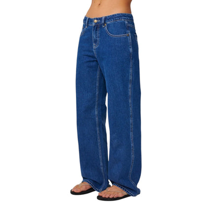 Rip Curl Aggie Relaxed Jeans Mid Blue