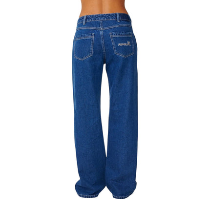 Rip Curl Aggie Relaxed Jeans Mid Blue