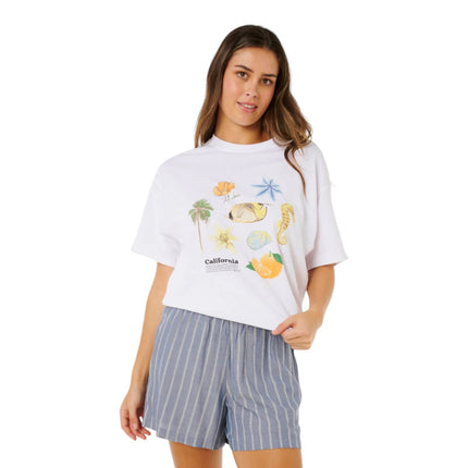 Rip Curl Beach Days Pinstripe Short Dusty Blue