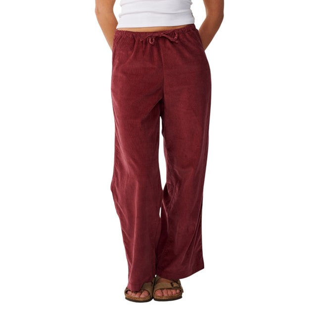 Rip Curl Keepsakes Washed Cord Pant Dark Plum