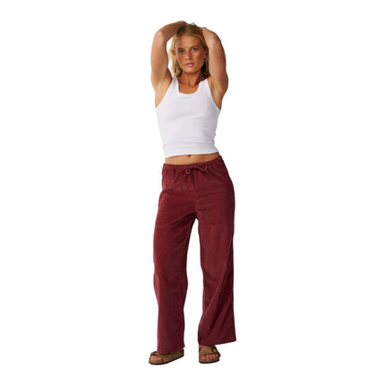 Rip Curl Keepsakes Washed Cord Pant Dark Plum