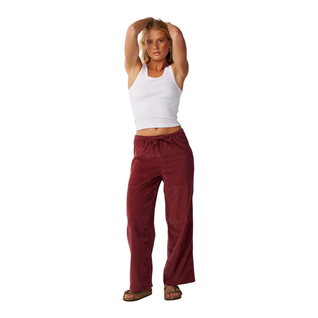 Rip Curl Keepsakes Washed Cord Pant Dark Plum