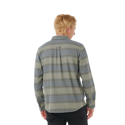 Rip Curl Line Up Flannel Shirt Deep Cactus