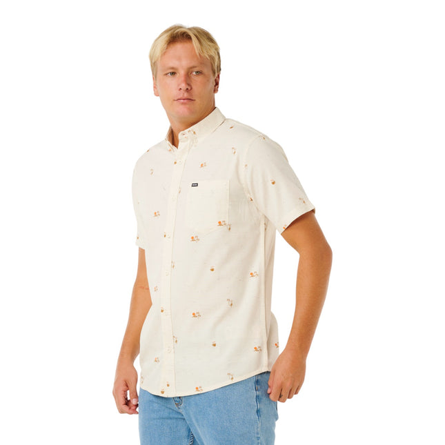 Rip Curl Skelly Breach S/S Shirt Off White