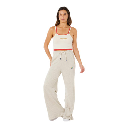 Rip Curl Surf Side Spliced Wide Leg Pan Grey Marle