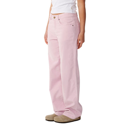 Rip Curl Aggie Cord Relaxed Pant Light Pink
