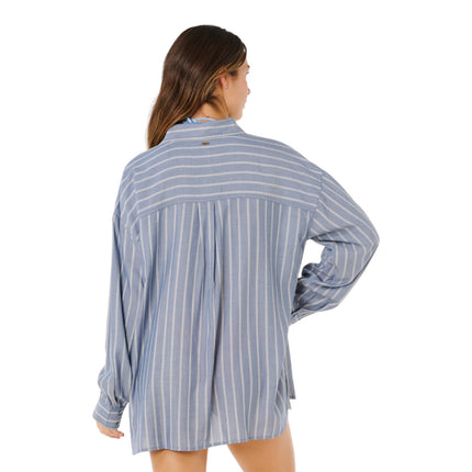 Rip Curl Beach Days Pinstripe Dusty Blue