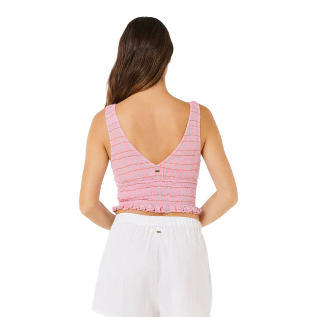 Rip Curl Paradise Check Top Pink
