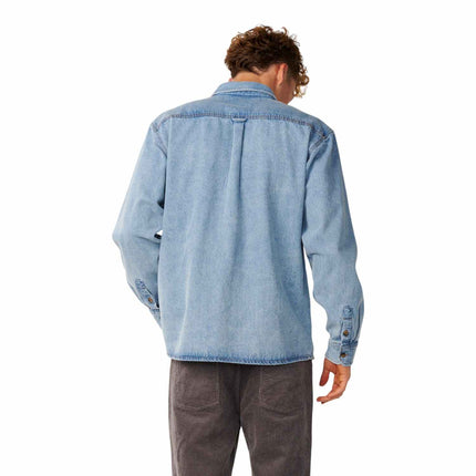 Rip Curl Premium Surf Denim L/S Shirt Washed Blue