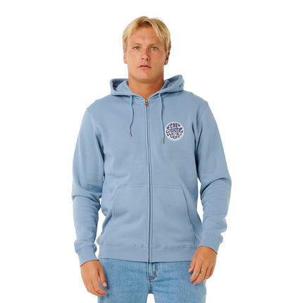 Rip Curl Wettie Passage Icon Zip Thru Faded Denim