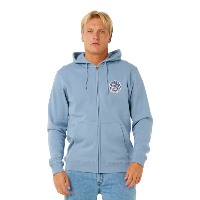 Rip Curl Wettie Passage Icon Zip Thru Faded Denim
