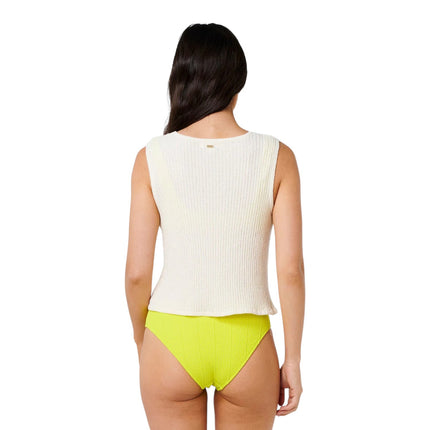 Rip Curl Catalina Island Knit Vest Off White