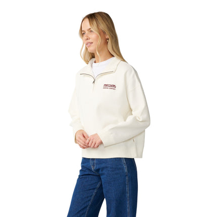 Rip Curl Surf Puff 1/4 Zip White
