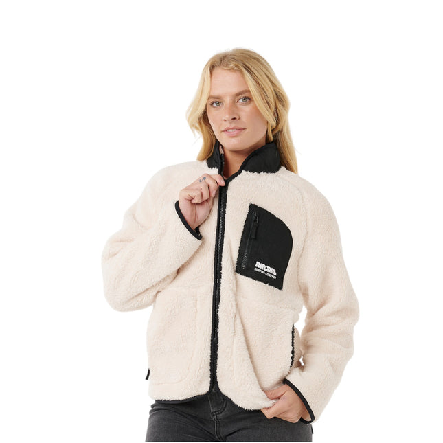 Rip Curl Shore Break Polar Fleece Off White/Black