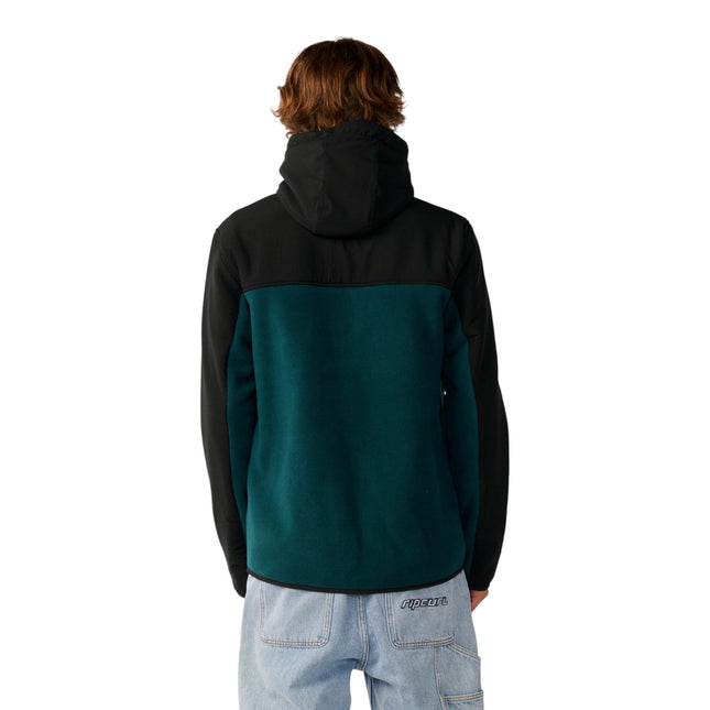 Rip Curl S-Series Panelled Zip Hoodie Blue Green