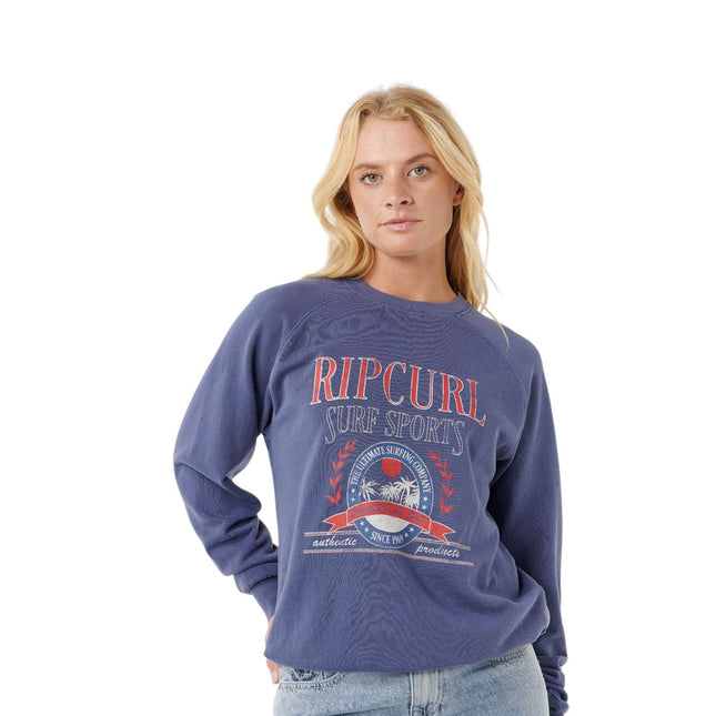 Rip Curl Surf Dept. Relaxed Raglan Crew Navy