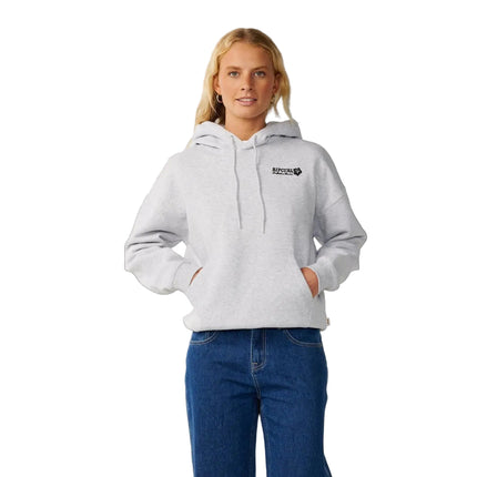 Rip Curl Surf Puff Relaxed Hood P/P Grey Marle/Blac