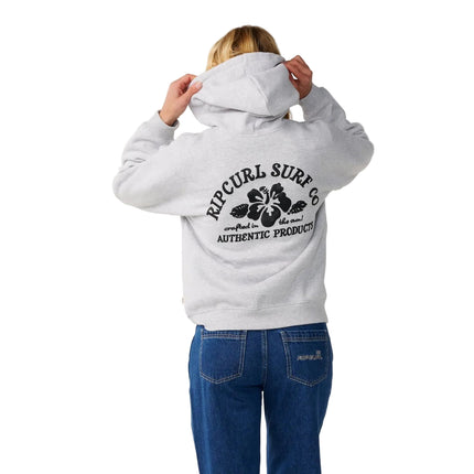 Rip Curl Surf Puff Relaxed Hood P/P Grey Marle/Blac