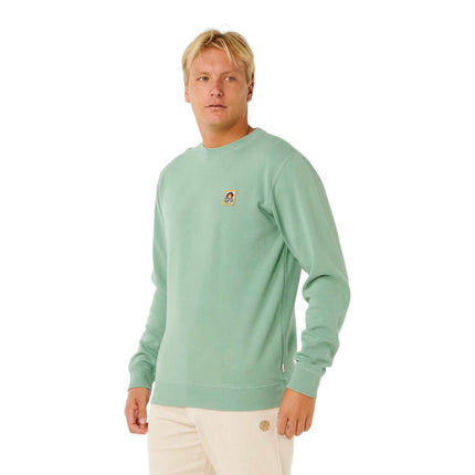 Rip Curl Pacific Rinse Patch Crew Aloe