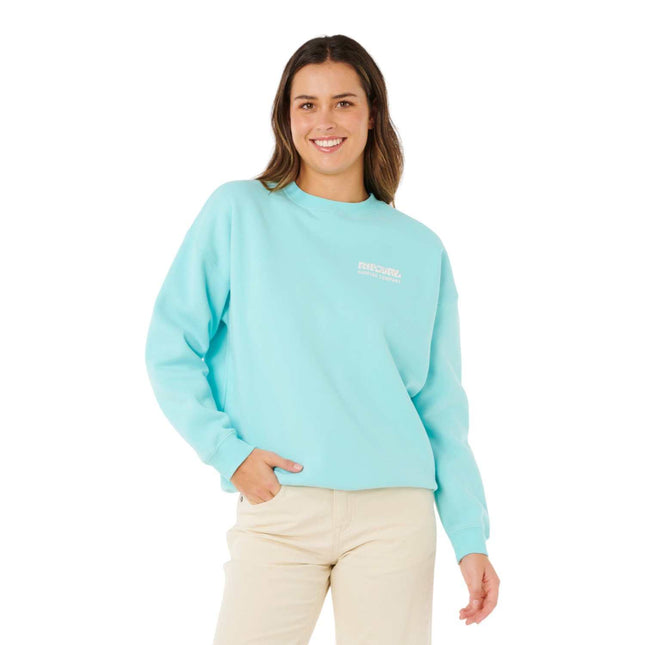 Rip Curl Surf Puff Inspired Crew Light Sea Blue