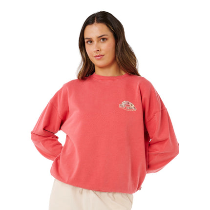 Rip Curl Bells Heritage Crew Deep Red