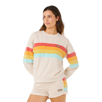 Rip Curl Surf Revival Relaxed Crew Oatmeal