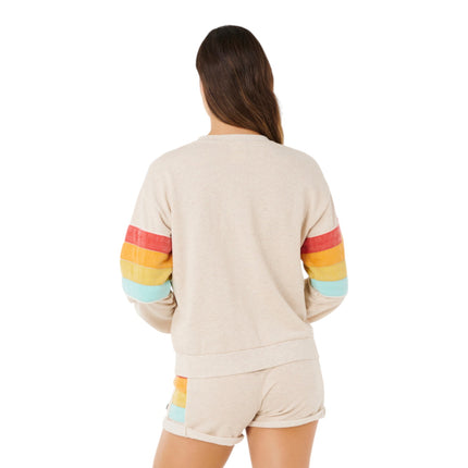 Rip Curl Surf Revival Relaxed Crew Oatmeal