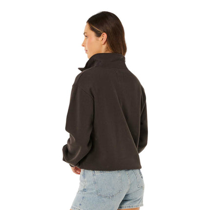 Rip Curl Rc Heart Half Zip Fleece Washed Black