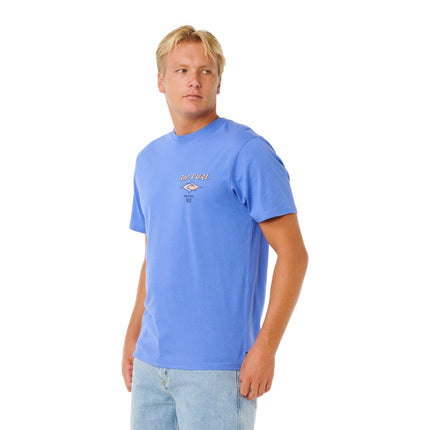Rip Curl Fade Out Icon Tee Blue Haze