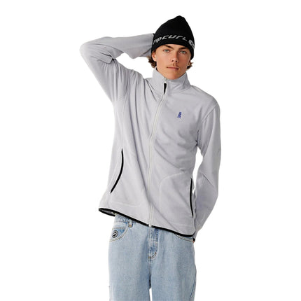 Rip Curl Search Series Polar Zip Thru Crew Grey
