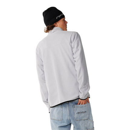 Rip Curl Search Series Polar Zip Thru Crew Grey