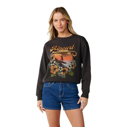 Rip Curl Wave Standard Crew Washed Black