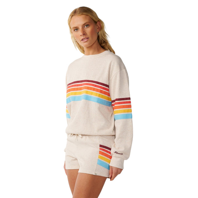 Rip Curl Surf Revival Relaxed Crew Oatmeal Marle