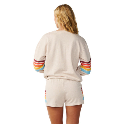 Rip Curl Surf Revival Relaxed Crew Oatmeal Marle