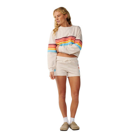 Rip Curl Surf Revival Relaxed Crew Oatmeal Marle