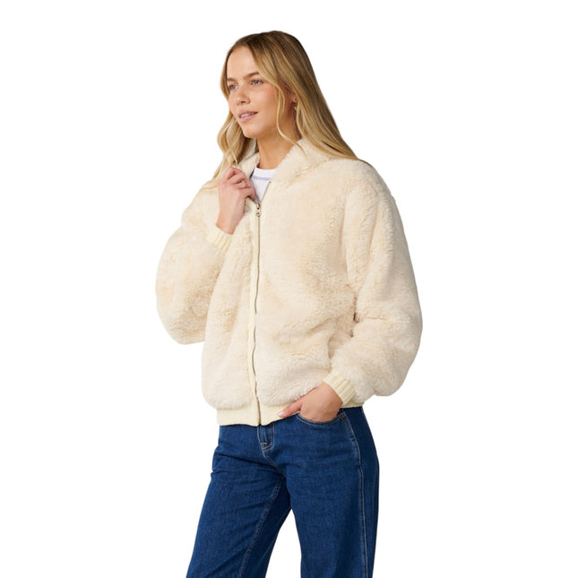 Rip Curl Bossa Nova Fluffy Polar Fleece White