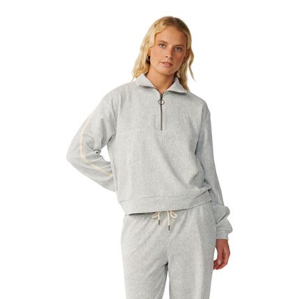 Rip Curl Cosy 3/4 Zip Grey Marle
