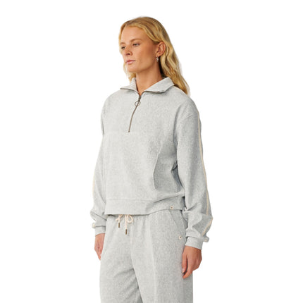 Rip Curl Cosy 3/4 Zip Grey Marle