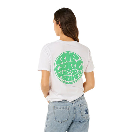 Rip Curl Icons Of Surf Relaxed Tee Bone/Dark Plum